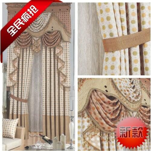 Bed room the blind Luxury classical modern brief dodechedron jacquard engineering fabric quality dot curtain customize Blinds