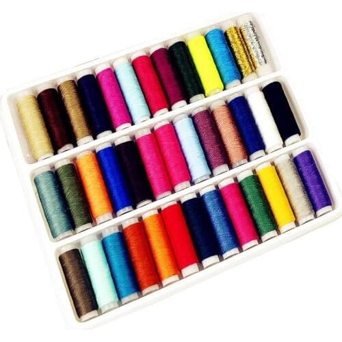 39colors Polyester Handmade Sewing Thread Embroidery Sewing Accessories For Sewing Machine Hand Machines Accessories