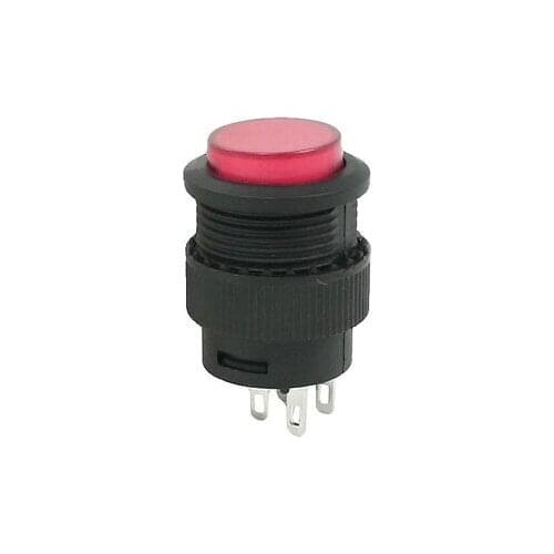 SPDT Round 4 Terminals Momentary Push Button Switch AC 250V 1.5A 125V 3A