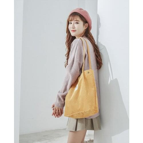 Bags for Women 2021 Corduroy Fashion Exquisite Shopping Bag Female Top-handle Bag for A Certain Number of Drop shipping