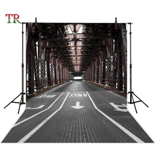 TR Vinyl Photo Background Bridge Street Modern Backdrop Wedding Custome Photography for Photo Studio Props