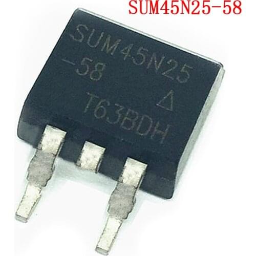 10pcs/lot SUM45N25-58 SUM45N25 TO-263