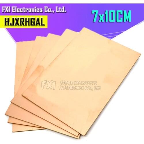 5pcs FR4 PCB 7x10cm 7*10 Single Side Copper Clad plate DIY PCB Kit Laminate Circuit Board igmopnrq