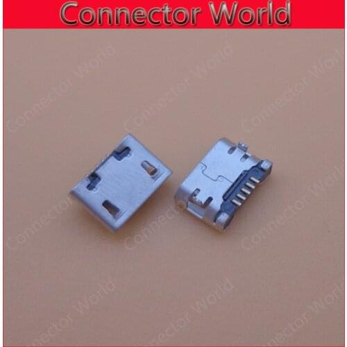 50Pcs/lot Micro USB Jack Connector 5pin B Type Female For Lenovo PAD A1-07 E3 Mobile Phone 5 pin Charging port Socket repair