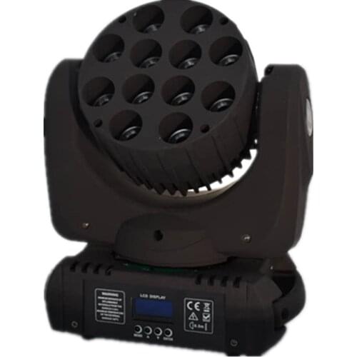 6pcs per lot china dj equipment lyre led 12*10w 4 IN 1 RGBW cree led mini moving head beam wash disco stage light flight case