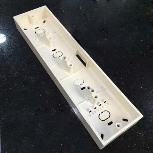 86 Type Four Bottom Box PVC Switch Socket Junction Box 4 Gang Four Electrical Mounting Box