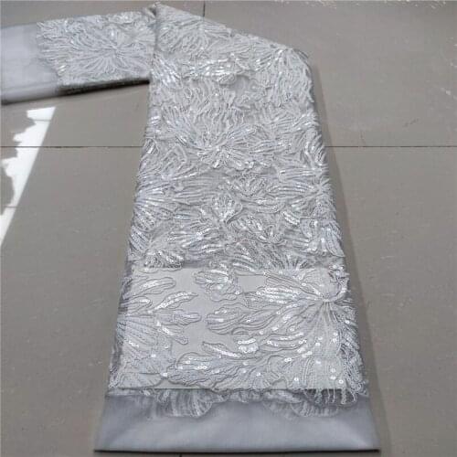 African Sequins Lace Fabric green 2021 white Best Selling High Quality French Lace Fabric Nigerian Lace Fabrics For Women Dress