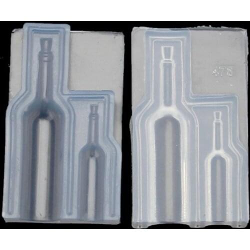 DIY Small 3D Wine Glass Bottle Silicone Resin Mold Resin Casting Art Craft Tools