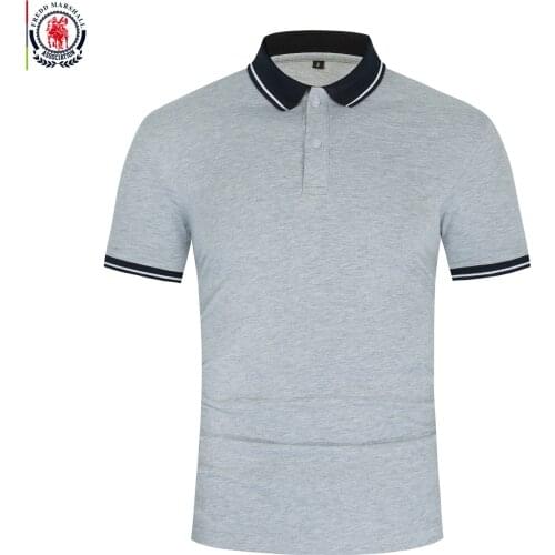 FREDD MARSHALL New Mens Classic Polo Shirt Casual 100% Cotton Basic Polo Shirt Short Sleeve Solid Color Polo Shirts Tops 555