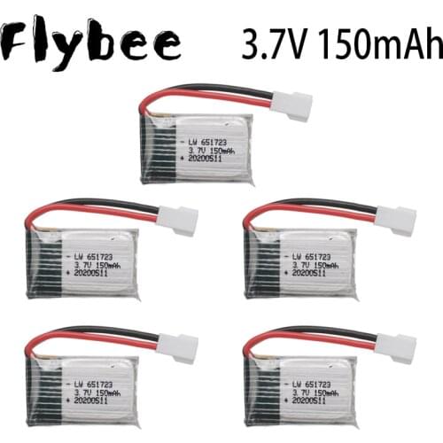 3.7v 150mah Drone Battery For H8 For Syma x2 for Nihui U207 For Eachine E010 Battery RC Quadcopter Spare Parts