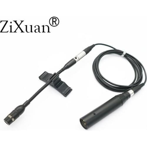 Pro Cello Musical Instrument Microphone with XLR Big 4Pin for SHURE Phantom Power Adapter 1.5M/3M Extension Cable