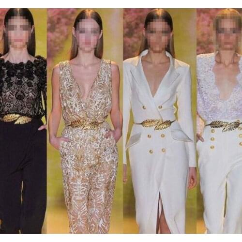 Fashion New Special Offer Leaf Shape Gold Silver Alloy Wedding Metal Belt Dress Cummerbunds Bridal Accessories Belts