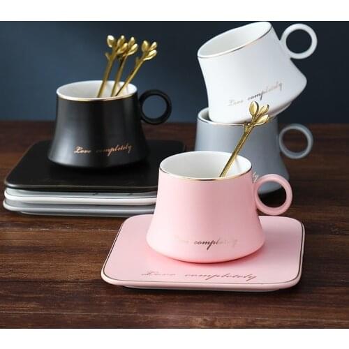 China Ceramic cup set coffee mug drink for mug holiday gifts tea cup and saucer tea cup set Factory Supplier