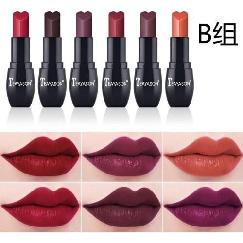 Lipsticks Set - 6 Fashionable Colors/Lipgloss Set, Waterproof Durable Long Lasting Moisturizing Matte Lip Gloss Lip Makeup Kit