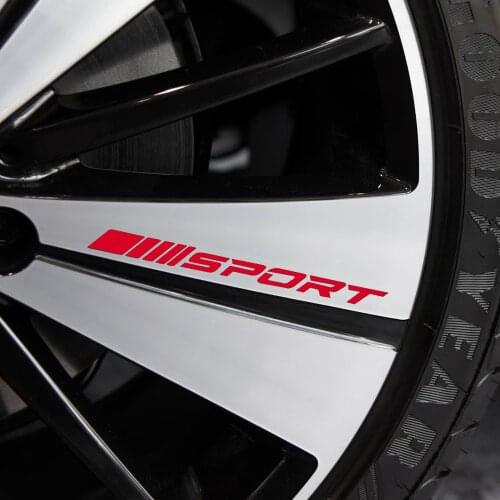 Car Stickers Auto DIY Car Alloy racing sport stickers 4pcs wheel decal car styling accessories