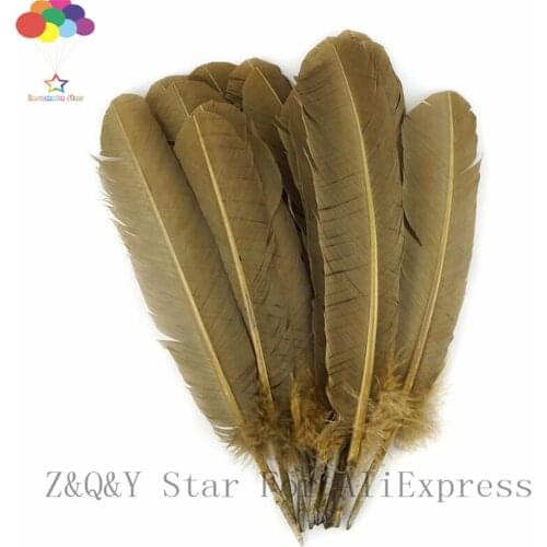 Natural 25-30CM Turkey Nest Lin Yu Dye Army Green DIY Craft Jewelry Decoration Accessories