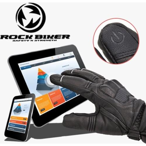 2019 New Long style Waterproof Warm Goat Skin Motorcycle Gloves men/women can Touch Screen Moto riding racing glove