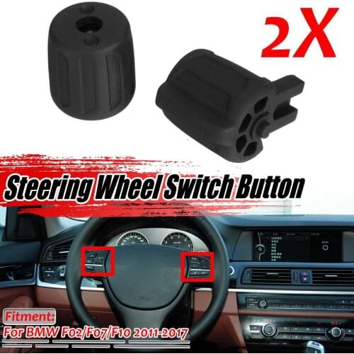 New A Pair Multifunction Car Steering Wheel Switch Button For BMW 5/7 Series F02 F07 F10 2011-2017 Car Steering Wheel ABS Button
