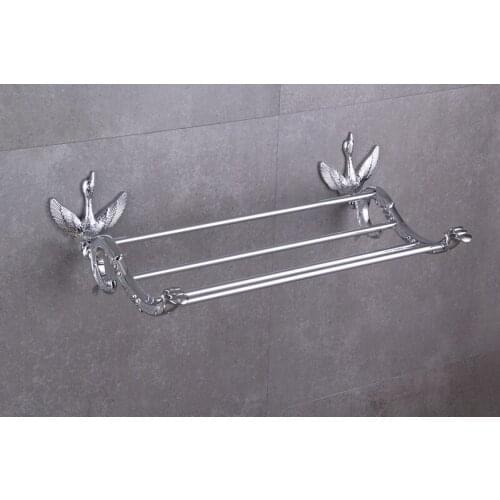 New design Brass & Cystal chrome swan Towel Rack, Towel Bar,Towel Holder New