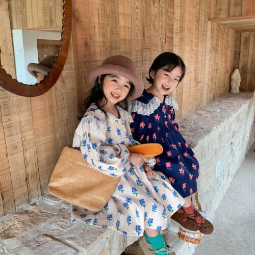 Autumn Winter Baby Girls Floral Sweater Dress Princess Elegant Toddler Kids Lace Dresses Infant Children Christmas Clothes