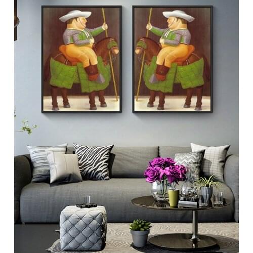 Picador by Fernando Botero Canvas Paintings On the Wall Art Posters And Prints Abstract Funny Art Pictures Home Decor Cuadros