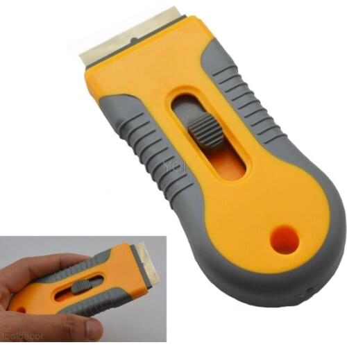 Plastic Handle Razor Scraper Ceramic Glass Oven Window Tinting Tool 1.57" Blade