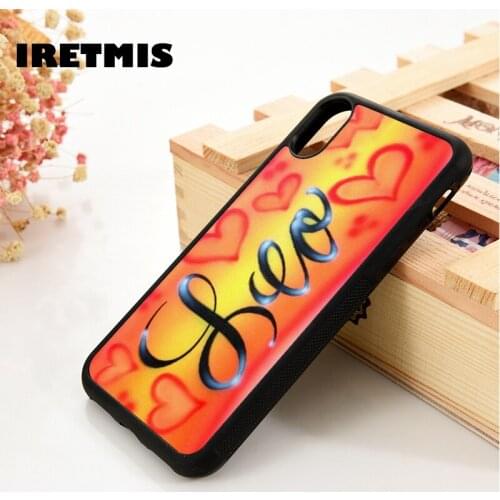 Iretmis 5 5S SE 2020 6 6S Silicone Rubber Phone Case Cover for iPhone 7 8 Plus X Xs 11 12 MINI Pro Max XR Leo