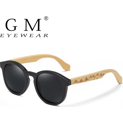 GM Best Handmade Sunglasses Men Polarized Bamboo Wood Women Sunglasses High Quality With Sunglasses S1936