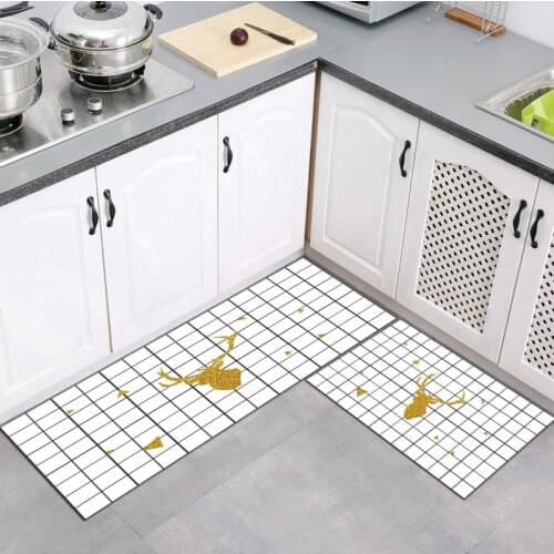 Modern Anti-Slip Kitchen Carpet Entrance Doormat Balcony Bedroom Living Room Floor Rugs Home Decoration Mats