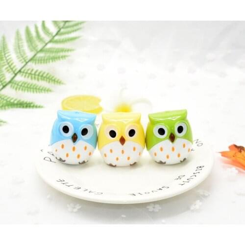 3pcs Kawaii Owl Pencil Sharpener Cutter Knife Promotional Gift Stationery Student Double Control Cartoon Pencil Sharpener