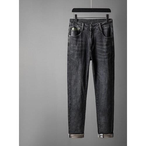 High-end Luxury mens jeans fall/winter 2021 new Korean stretch casual pants trend brand mens trousers