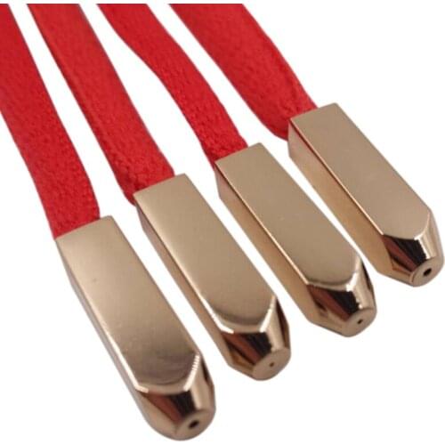 Weiou (20pcs/5 Sets) Luxury 18K Shiny Mirror effect Metal Aglet Screw On Tips For Clothes Lace Shoelace Sports Shoe String v2