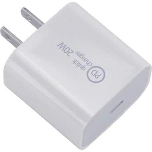 50pcs 20W USB-C Charger Adapter For iPhone 12 Pro Max 12 mini 11 XS Fast Charging US EU Plug Quick PD USB Type C Travel Charger