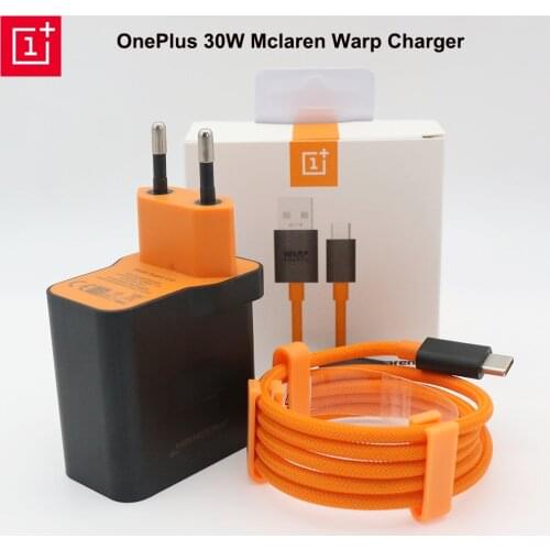 Oneplus 7t Pro Mclaren EU Fast Charger Original 5v/6a Warp Charge 30W Charging 6A Type C Cable for OnePlus 8 8T 7 7T 6 6T 5 5T