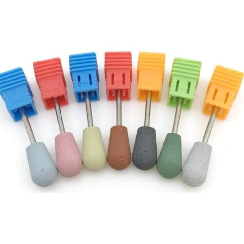 1Pcs 10*18mm Silicone Nail Drill Bits Flexible Poilsher Rotary Bur Manicure Pedicure Drill Accessories Foot Polishing Tools
