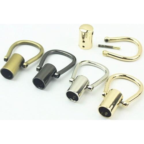 20pcs 13X58mm O Ring Handbag Handle Cap Connector Hanger Hook Metal Bag Strap Stopper Cord Buckle DIY Hardware Accessories