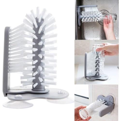 5PCS Wholesale Creative Glass Water Cup Glass Cleaning Brush Kitchen Milk Bottle Coffee Milk Tea Cup Brush Kitchen Supplies