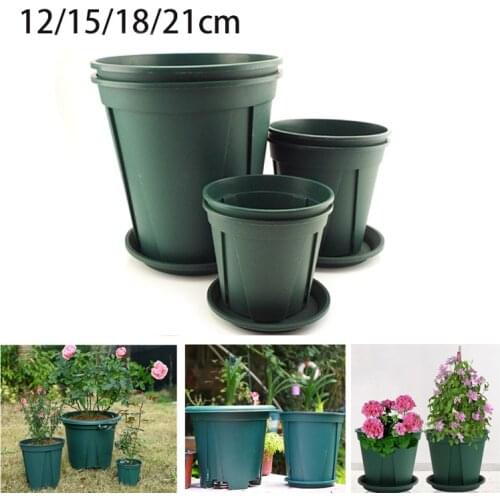 5pcs Plastic Nursery Pots Tray Plant Flower Pot Grow Plantenpot Garden Planter Tools Gardening for Herb Succulents Flowerpot