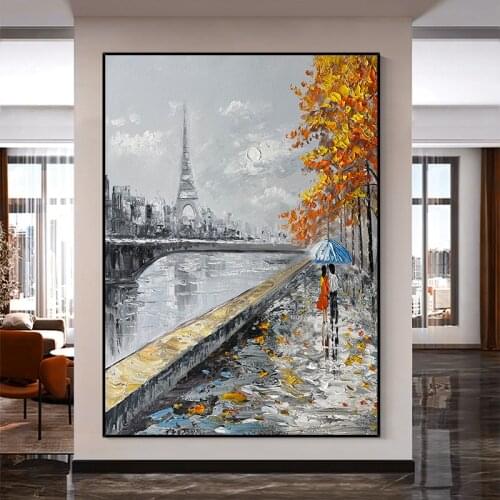 Abstract Thick Wall Art Handmade Oil Painting Canvas Artwork Landscape Pictures Art Wall Paintings For Living Room Decoration