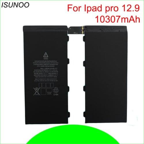 ISUNOO 2pcs/lot 10307mAh Li-polymer Battery For ipad pro 12.9 inches 0 Cycle Built-in battery replacement batteries