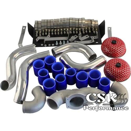 Aluminum Intercooler Kit for 300ZX Twin Turbo Fairlady Z32 VG30DETT Black/Blue/Red
