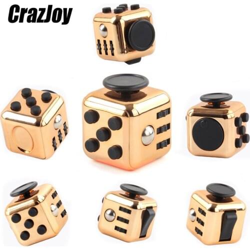 Anti Stress Relief Dice Anxiety Kids Attention Focus Toys Funny Decompression Cube Plastic Gaming Toys For Adult Child Gift