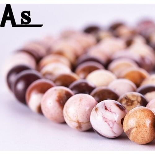 Asingeloo Fashion Natural mixtz Egg Yellowstone Round Loose Stone Jewelry Beads 4/6/8/10/12mm be fit for DIY Bracelet Necklace
