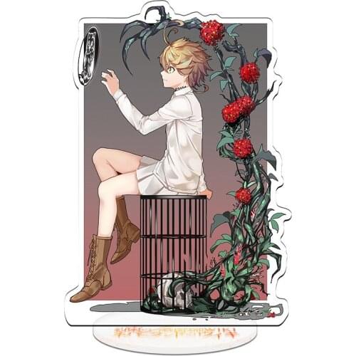 Anime The Promised Neverland Acrylic Stand Model Doll Norman Emma Ray Double-sided Color Printing PVC Fgure Toy 20CM Tall
