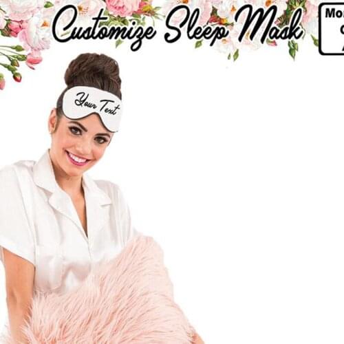 Custom Customize personalized Sleep Mask Wedding Bachelorette hen Party Bridal shower bride Bridesmaid birthday decoration gift