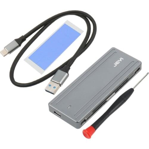 JEYI i9 GTR for NVME TYPEC 3.1 Mobile Hdd Box Optibay HDD Enclosure TYPE C3.1 m. 2 USB3.1 M.2 PCIE SSD U.2 PCI-E