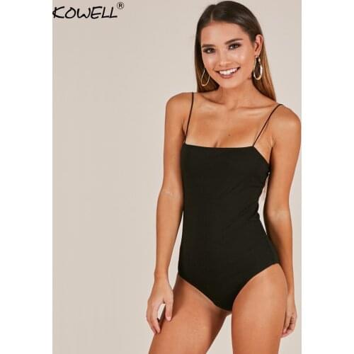 New Strapless Spaghetti Strap Sexy Women Bodysuit Rompers Backless Skinny Cotton Summer Romper Beach Casual Ladies Bodysuits