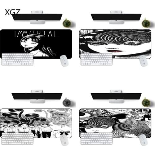 Junji Ito Tees Horror Customized Laptop Gaming Mouse Pad Free Shipping Large Mouse Pad Keyboards Ma Mouse Gamer Mouse Pad Anime