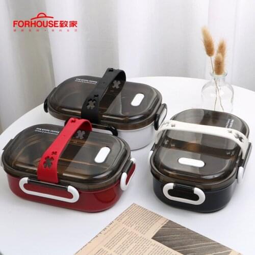 304 Stainless Steel Lunch Box Compartment Bento Box Portable Leakproof Insulation Food Container for kids school children