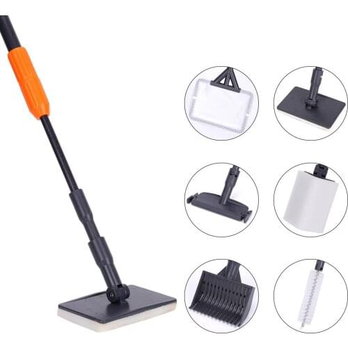 6-in-1 Cleaning brush set with retractable long handle cleaning tool Aquarium cleaner fish tank cleaning tools